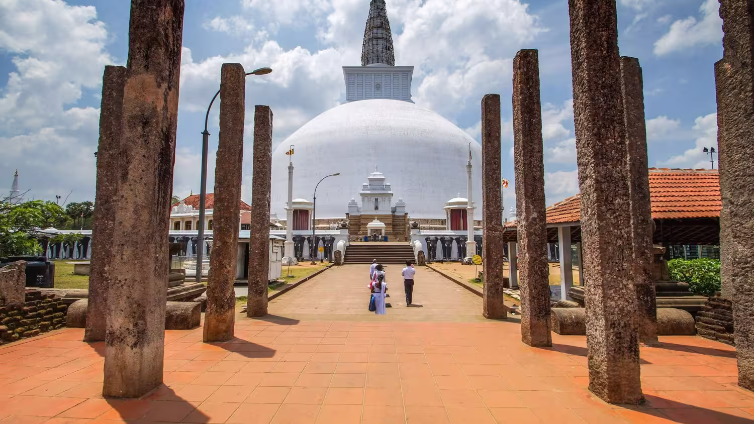 Cultural triangle temples during dry season
