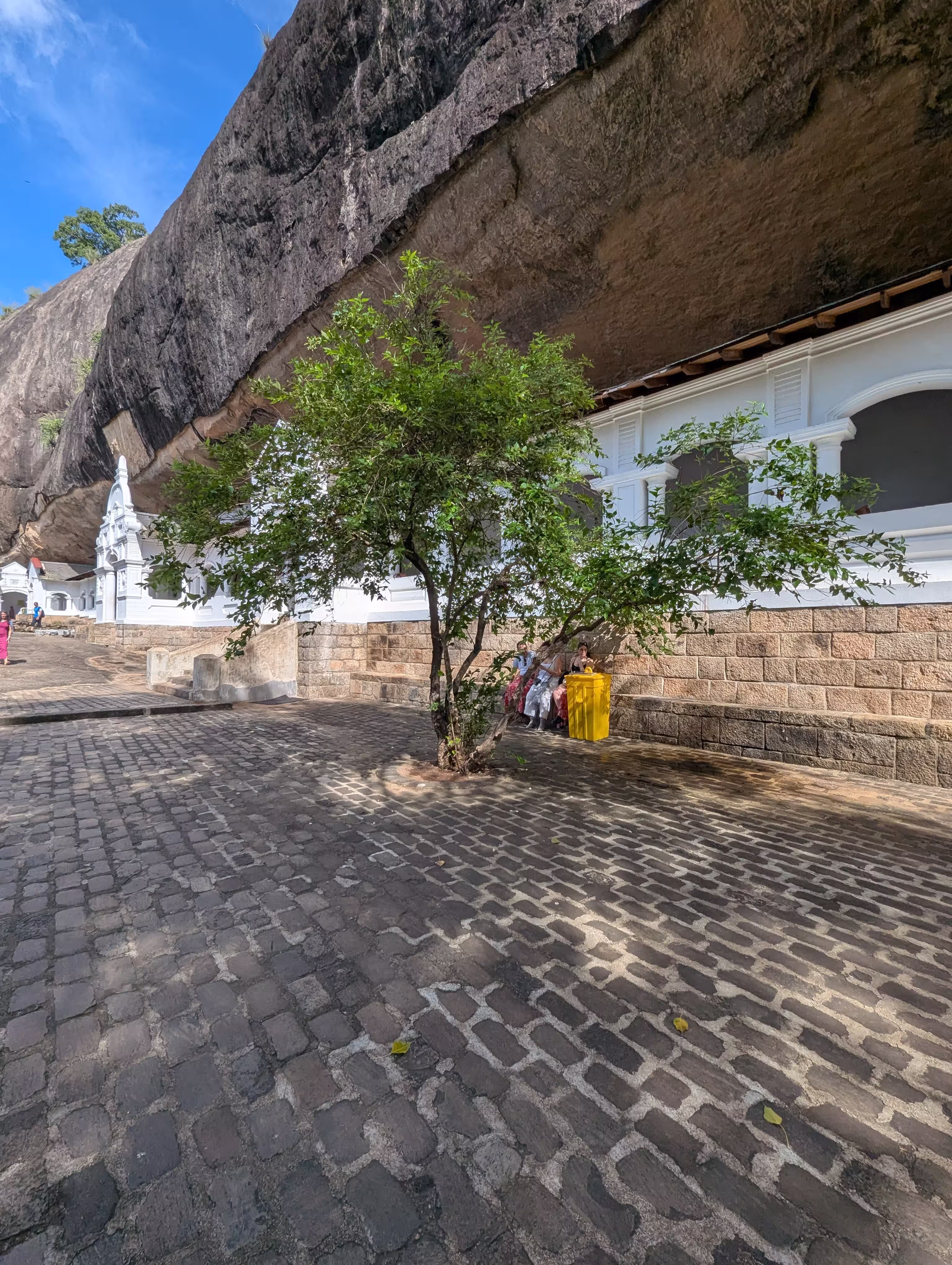 Outside in Dambulla Cave Temple